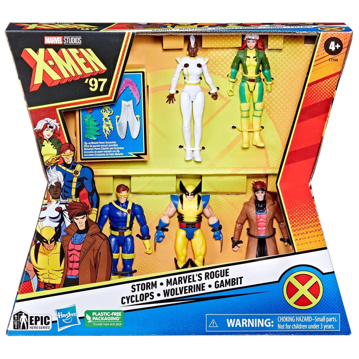 Marvel X-Men ‘97 Storm, Marvel’s Rogue, Cyclops, Wolverine & Gambit Action Figure 5-Pack