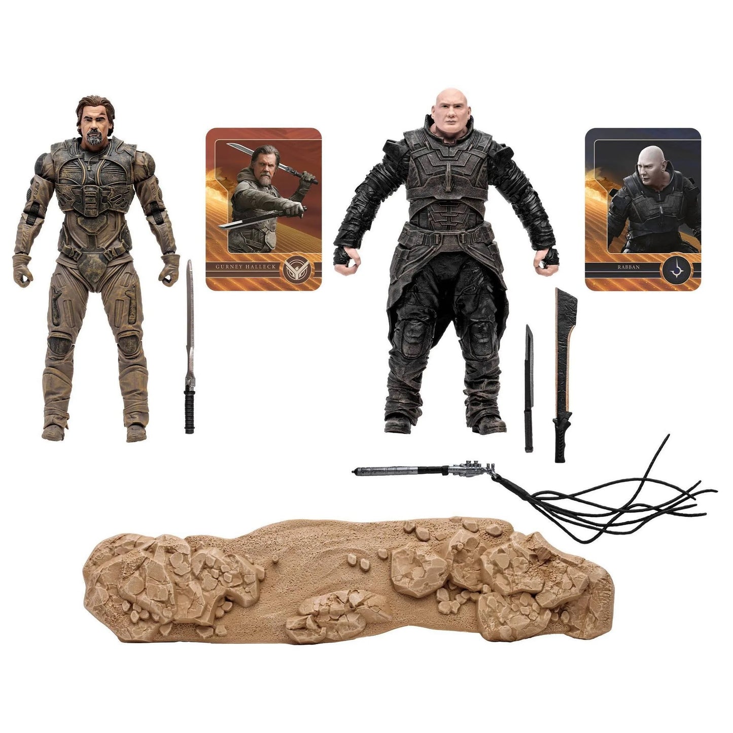 McFarlane Toys Dune Part Two Gurney Halleck & Rabban Action Figure 2-Pack