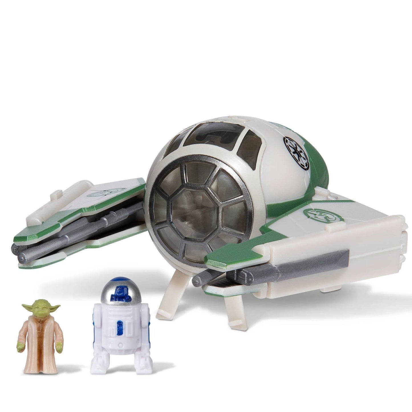 Star Wars Micro Galaxy Squadron Yoda's Jedi Starfighter Vehicle w/ Mini Figures