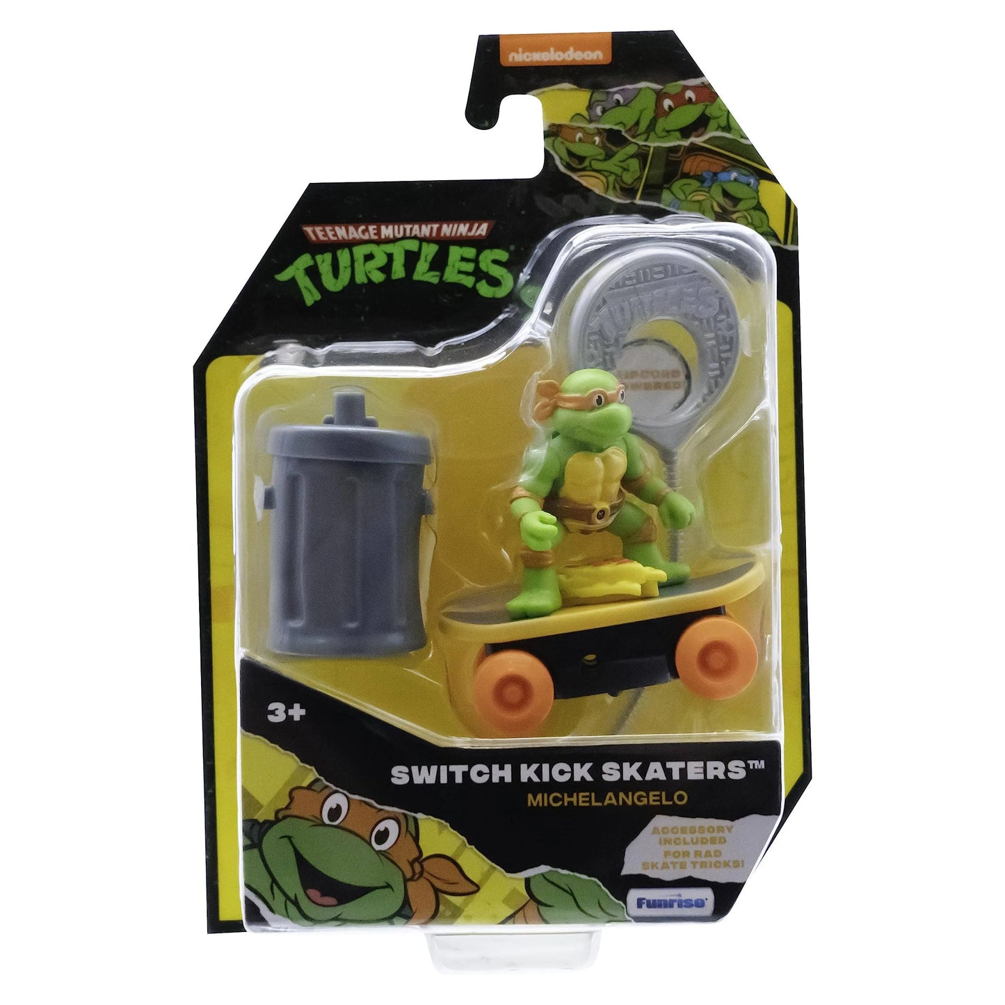 Funrise TMNT Playset Classic Skateboarder w/ Michelangelo Launcher