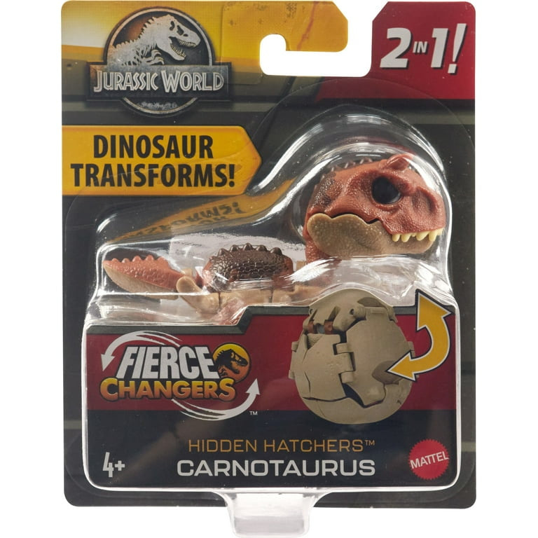 Jurassic World Egg to Carnotaurus Dinosaur Transforming Hidden Hatchers