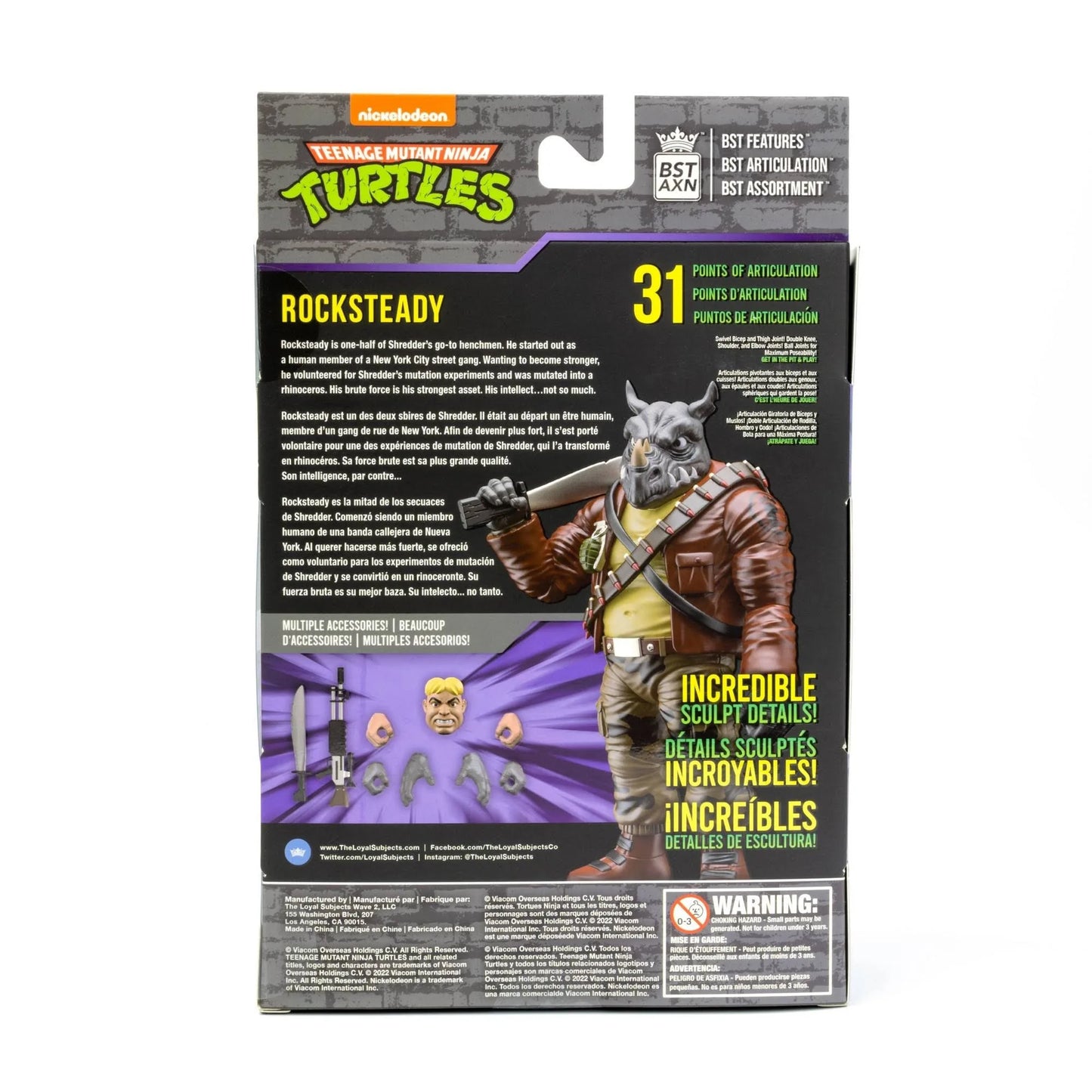 TMNT BST AXN Rocksteady Street Thug 5” Action Figure