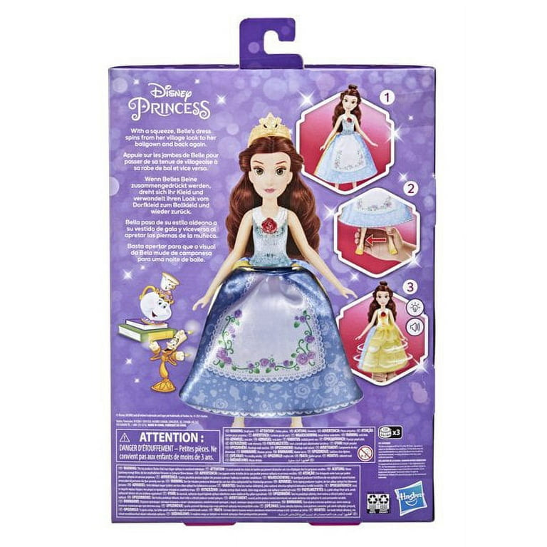 Disney Princess Spin and Switch Belle, Quick Change Fashion Doll