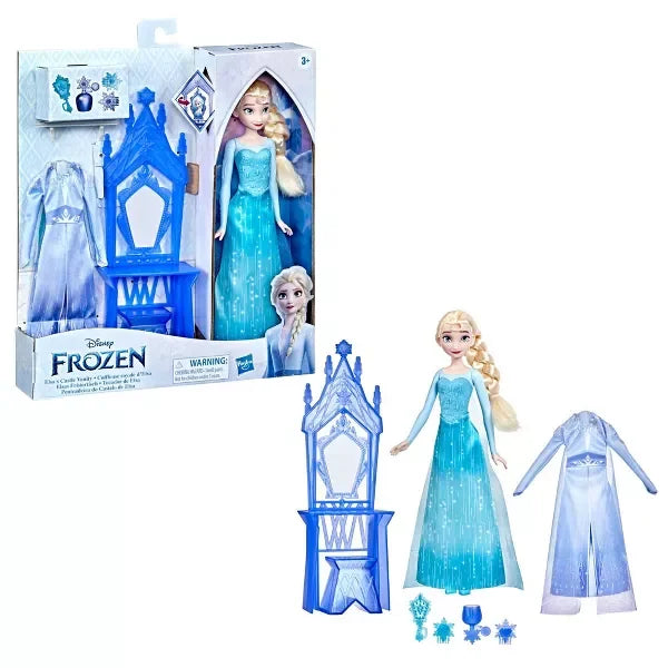 Disney Frozen Elsa’s Castle Vanity Play Set W/ Elisa Figurine & Clothes