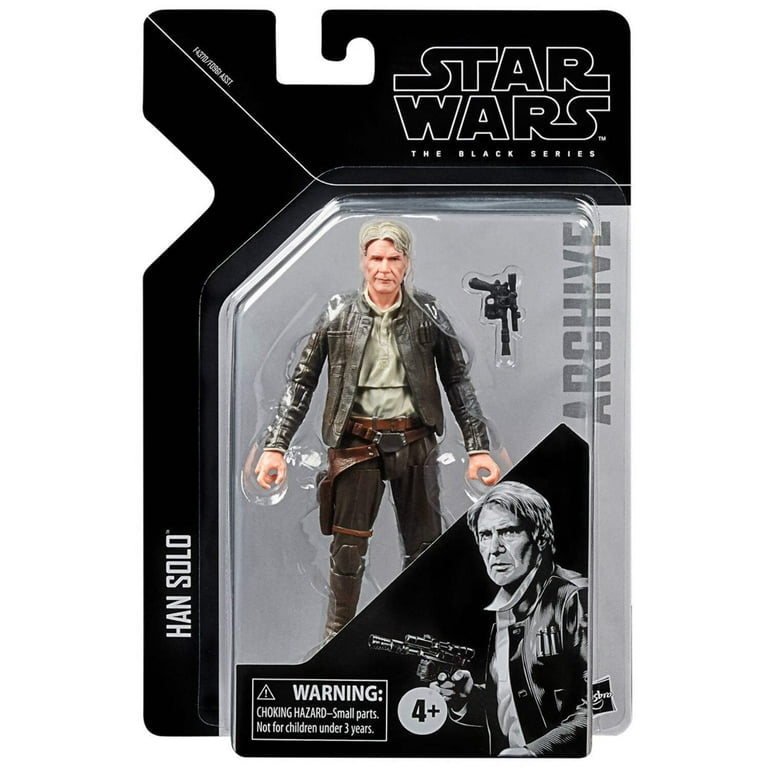 STAR WARS The Black Series Archive Han Solo Toy 6” The Force Awakens Collectible Action Figure