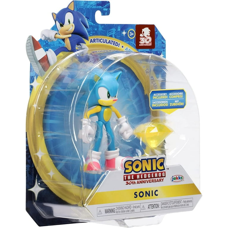Sonic The Hedgehog 30th Anniversary 4” Figure Neon Sonic