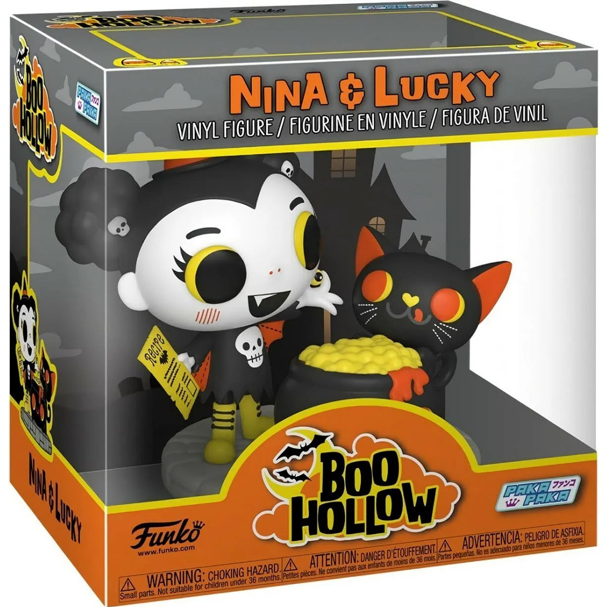 Funko Paka Paka Deluxe: Boo Hollow Nina and Lucky with Cauldron Vinyl Figure