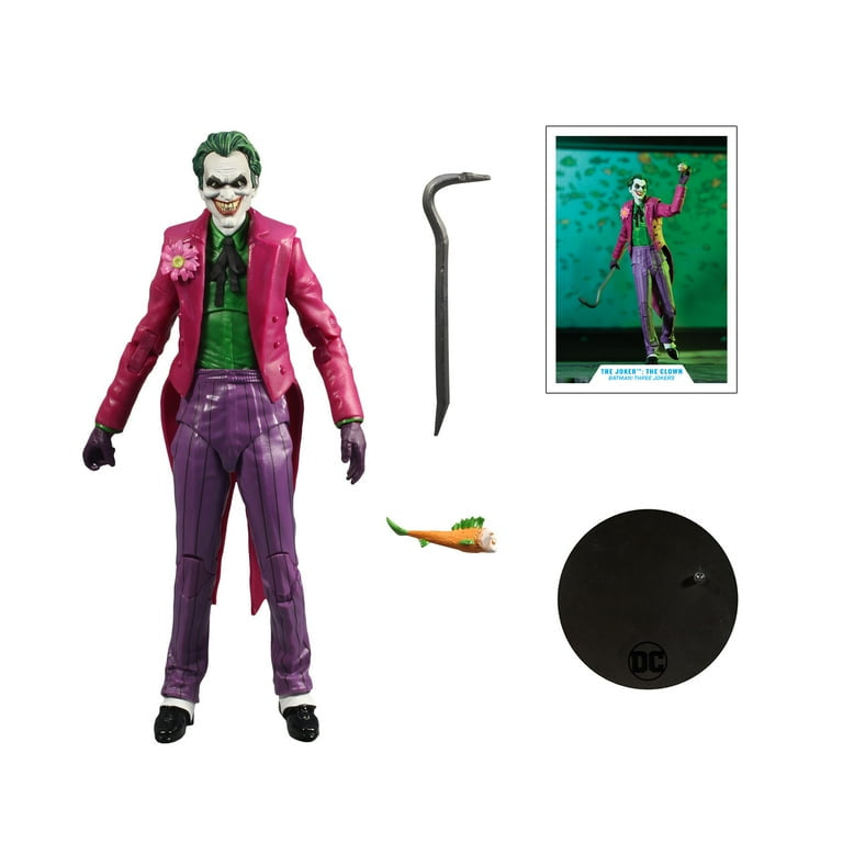 McFarlane Toys DC Multiverse The Joker: The Clown Three Jokers 7-In Action Figure (Damaged Package)