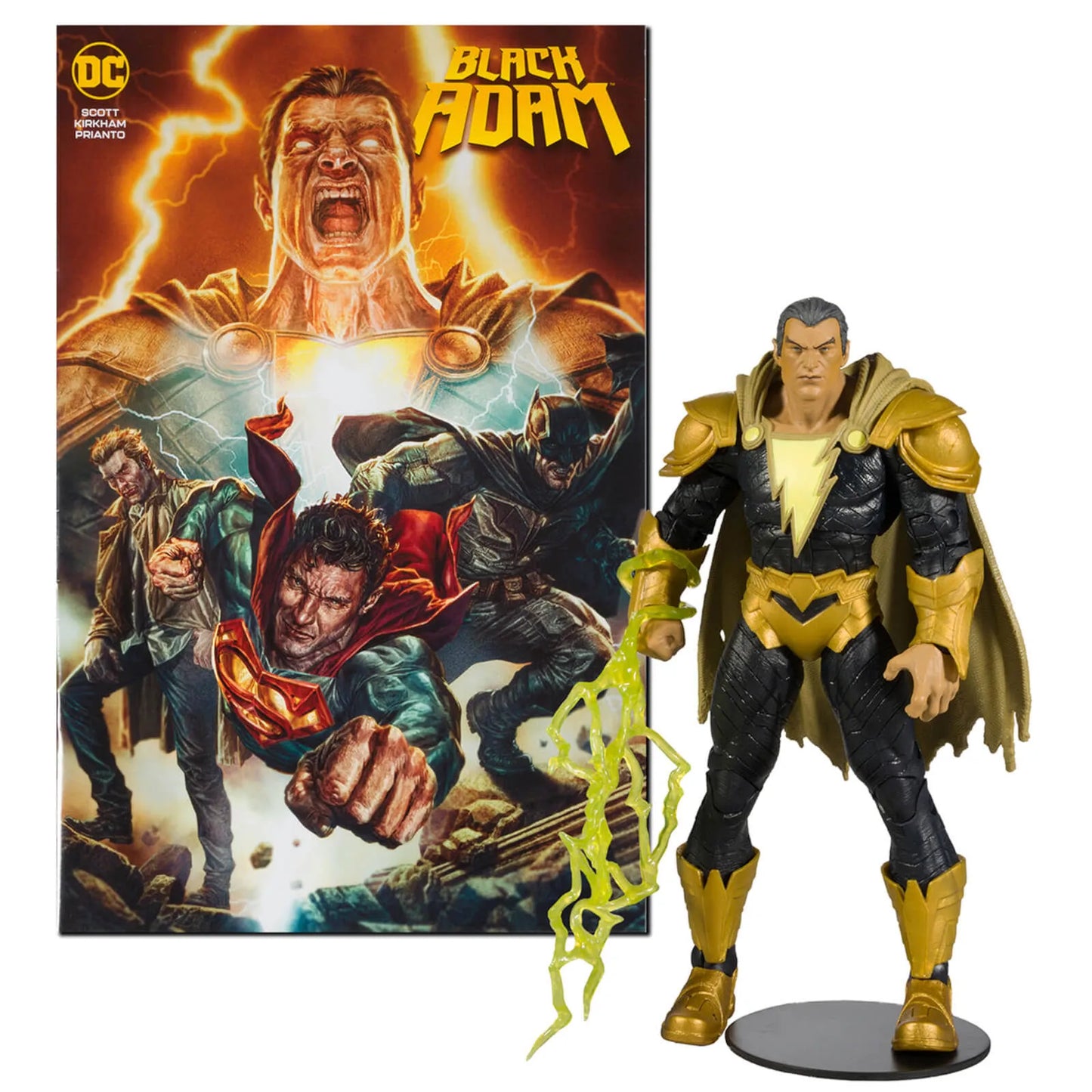DC Direct Black Adam 7" Action Figure with Exclusive Comic Book