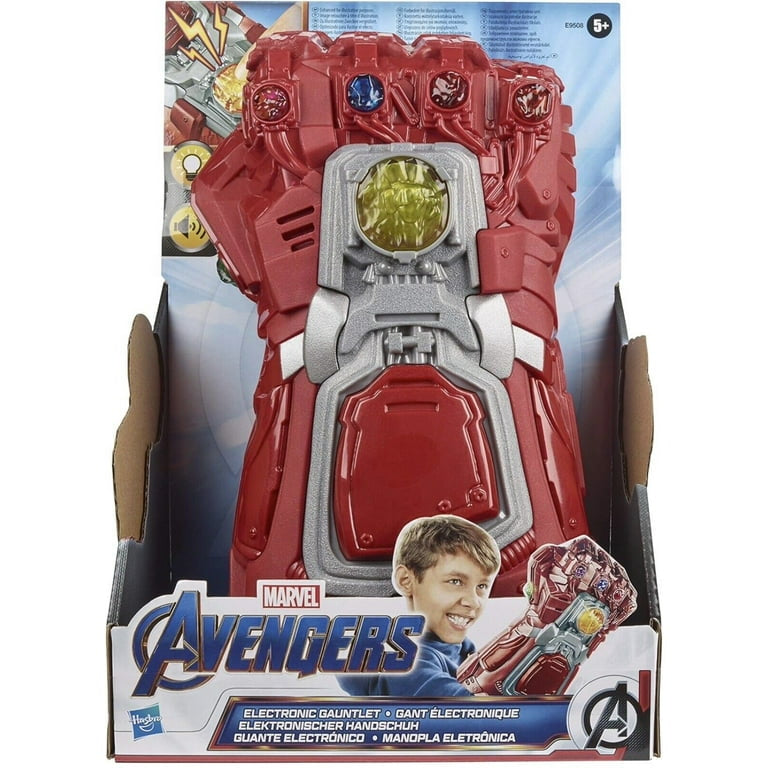 Marvel Avengers Endgame Red Infinity Gauntlet Electronic Fist Roleplay Light & Sounds