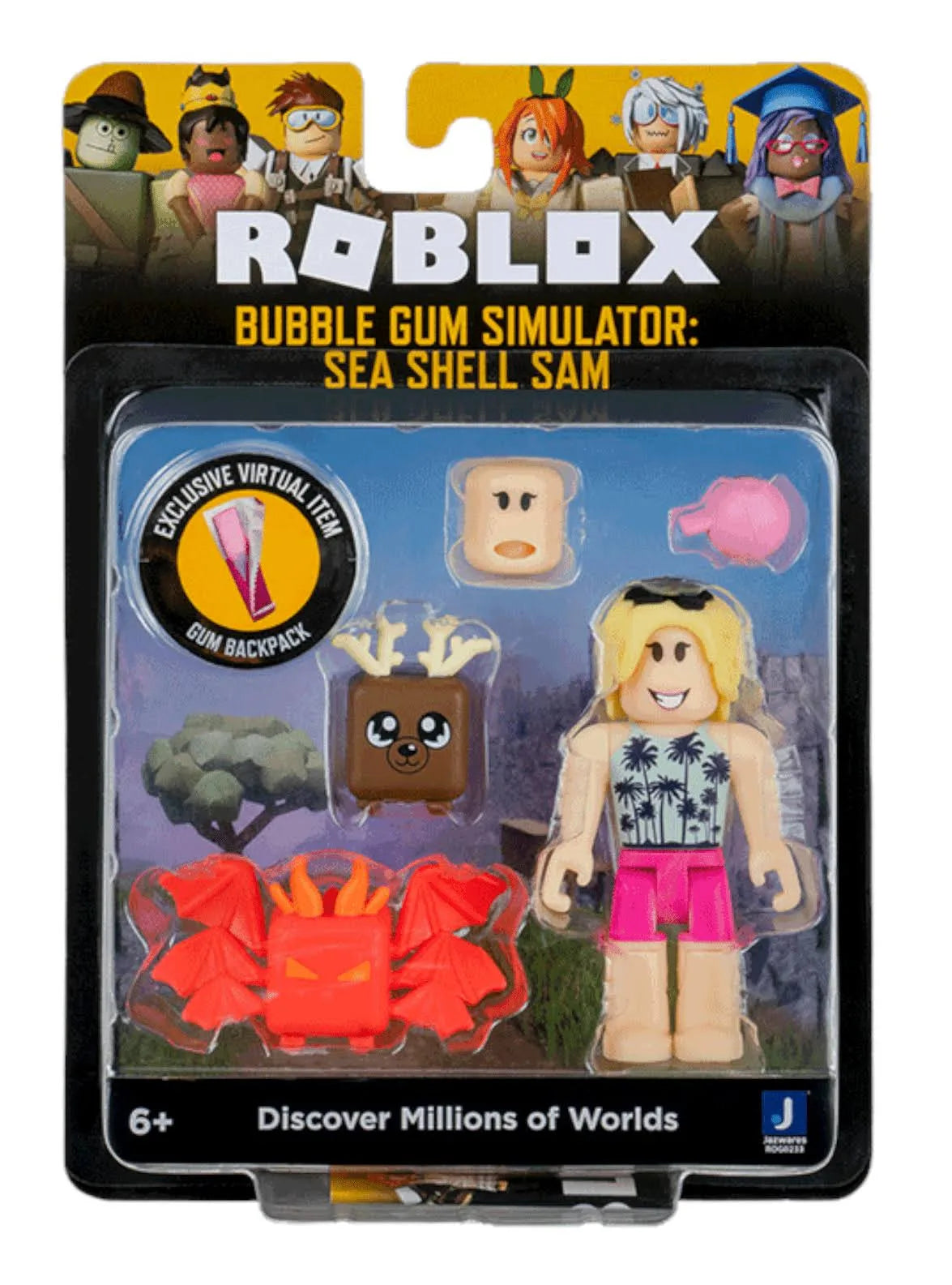 Roblox Gum Simulator: Sea Shell Sam Action Figure Exclusive Virtual Item