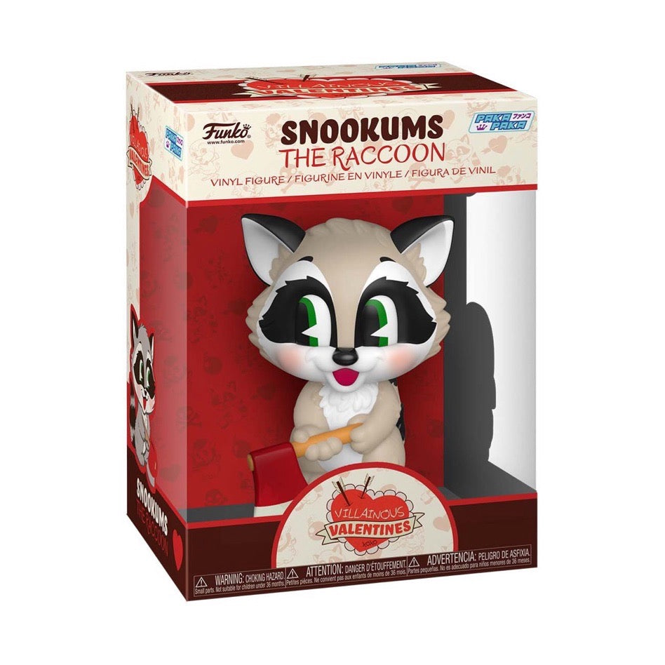 Funko Villainous Valentines Snookums the Raccoon 3.5-in Vinyl Figure