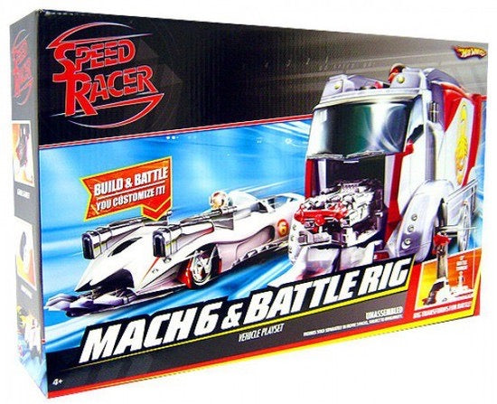 Hot Wheels Speed Racer Mach 6 & Battle Rig Deluxe Vehicle Playset