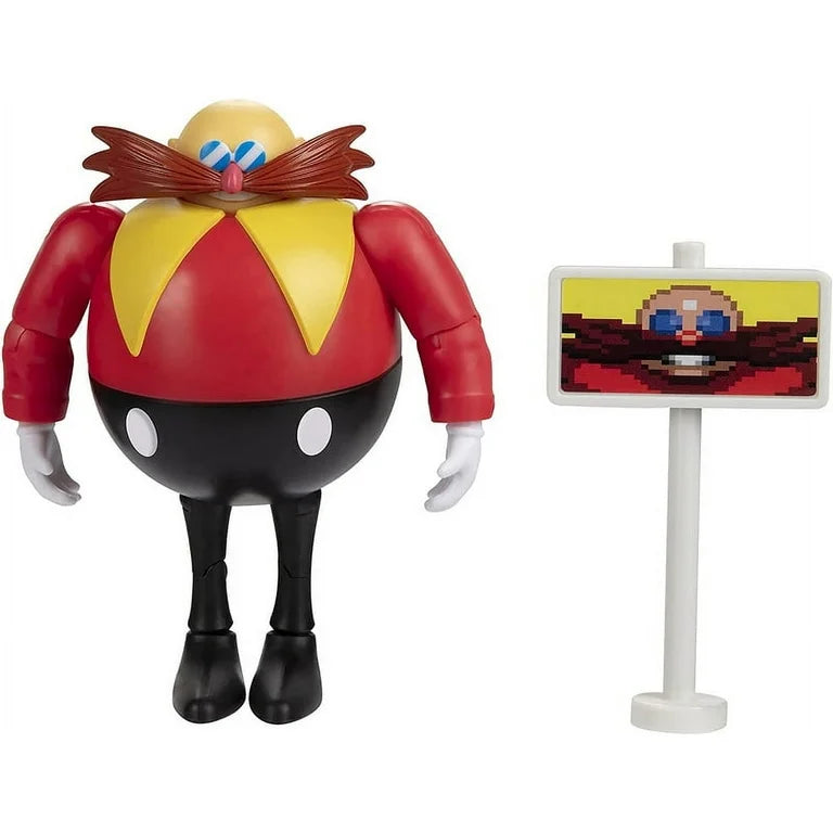 Sonic The Hedgehog Dr. Eggman Action Figure (Classic, with Goal Plate)