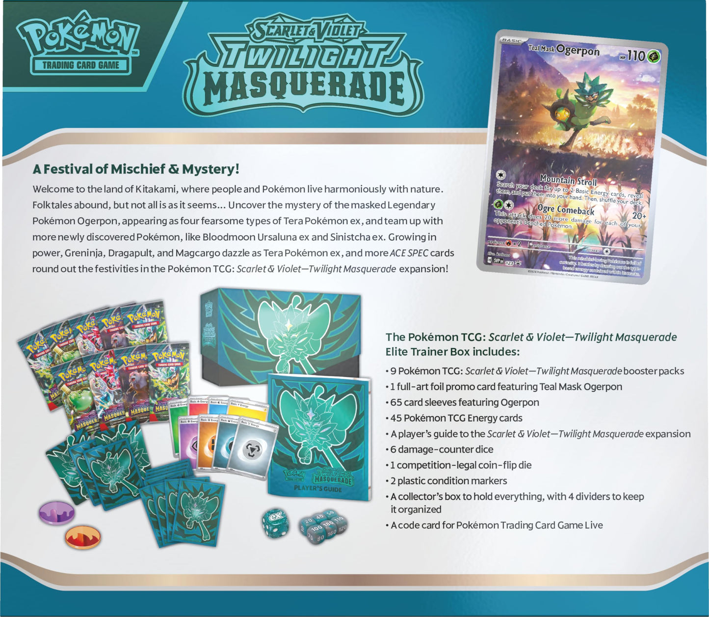 Pokémon Scarlet & Violet Twilight Masquerade Elite Trainer Box