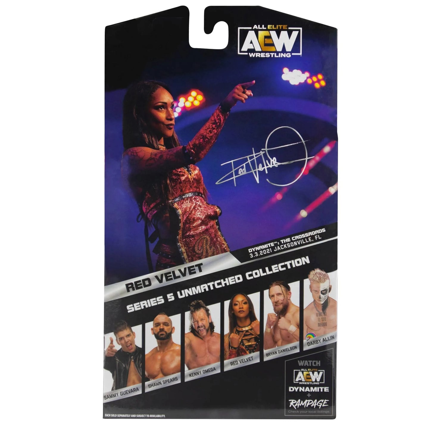 AEW Unmatched Collection Series 5 #38 Red Velvet action figure.