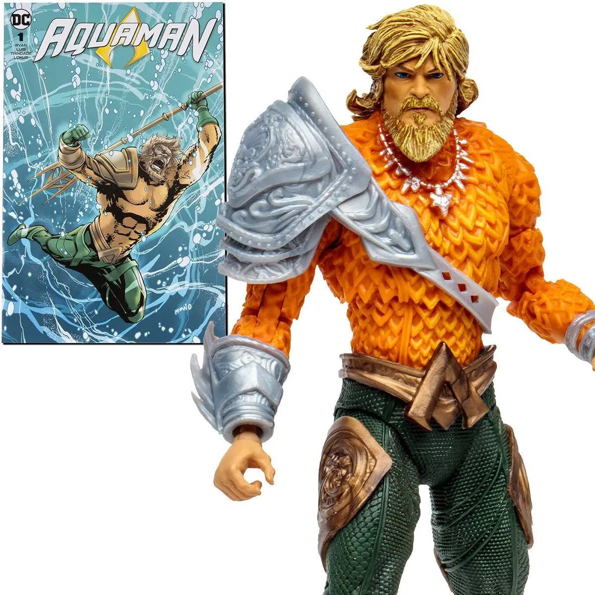 DC Direct Aquaman Page Punchers 7" Action Figure with Comic Book