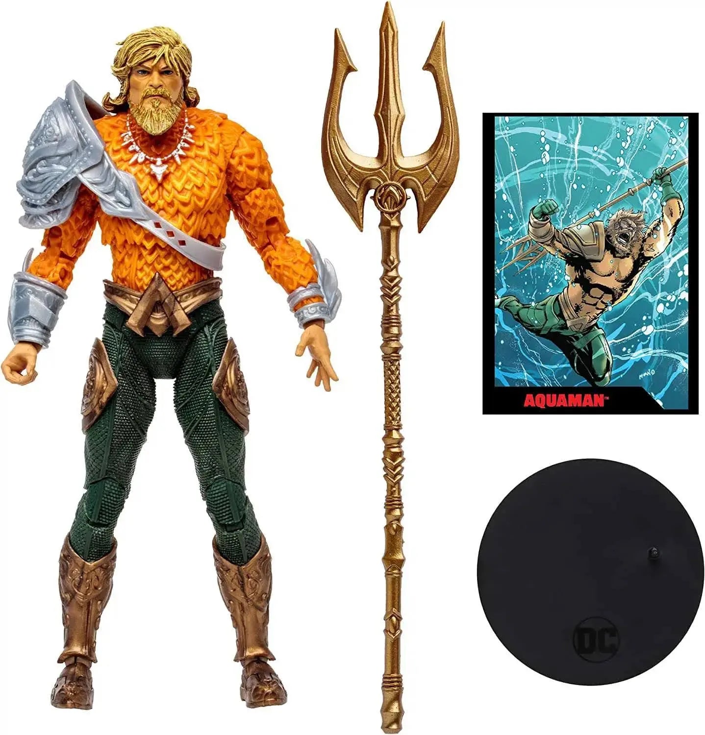 DC Direct Aquaman Page Punchers 7" Action Figure with Comic Book