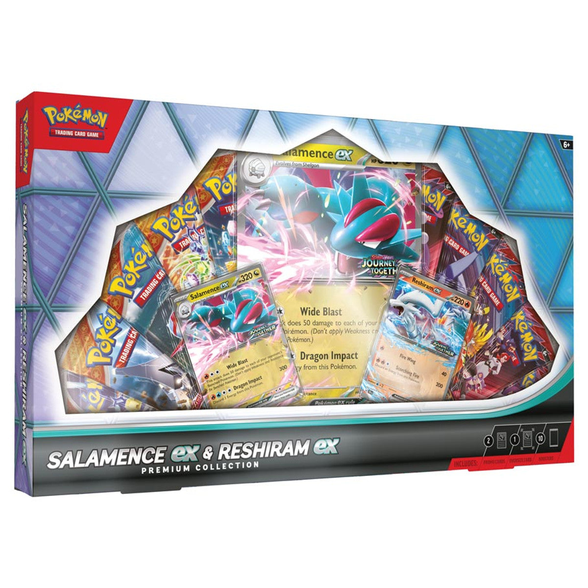 Pokémon TCG: Salamence ex / Reshiram ex Premium Collection, (Back order Ship in November)