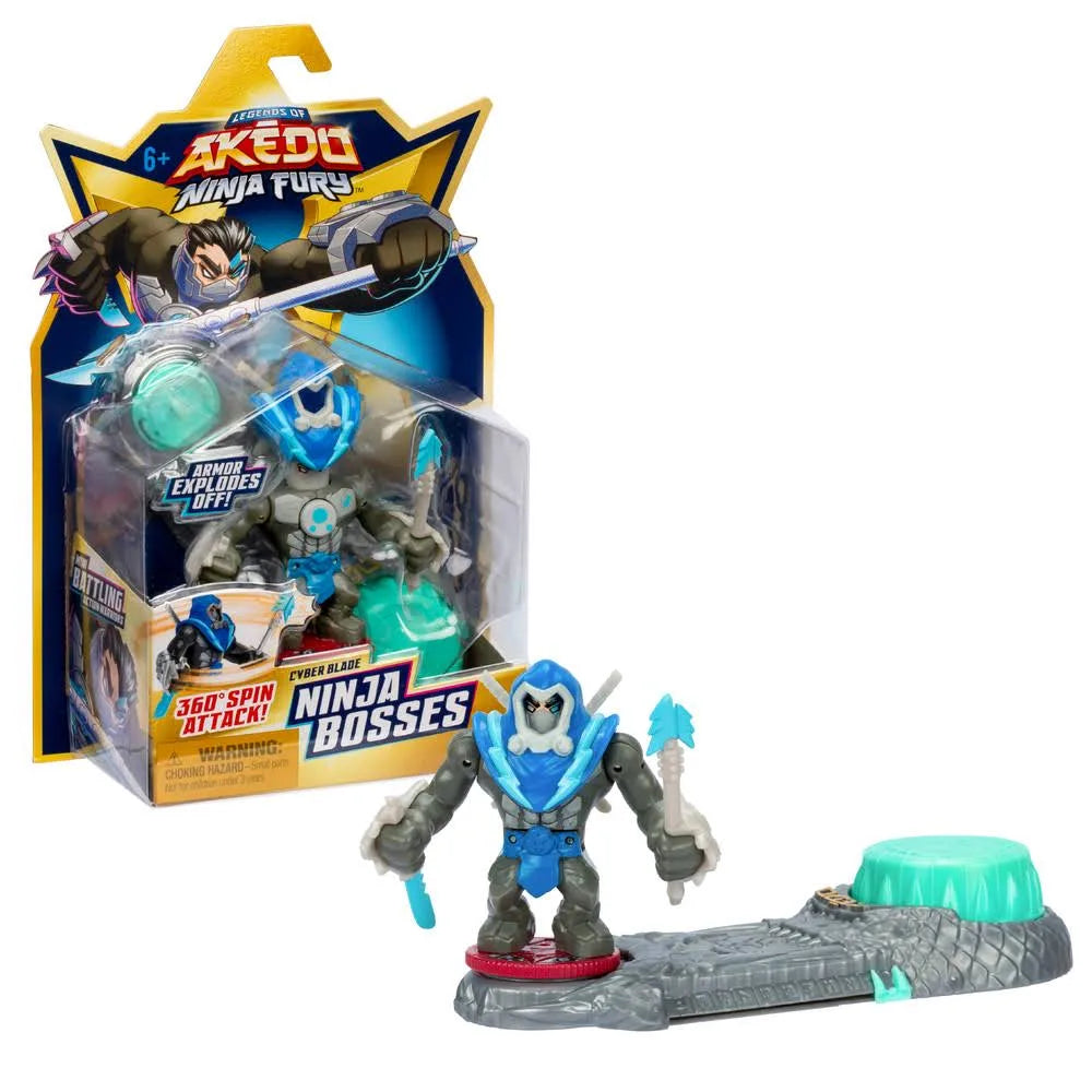 Legends of Akedo Ninja Fury Ninja Bosses Cyber Blade Mini Battling Action Figure