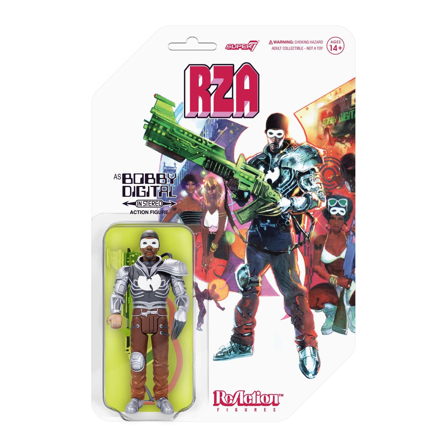 RZA Reaction Bobby Digital in Stereo 3.75" RZA Action Figure with Accessory