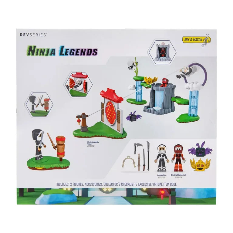 DevSeries Ninja Legends Valley Action Figure Mix & Match Playset 24-Pcs