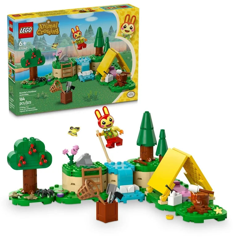 LEGO Animal Crossing Bunnie’s Outdoor Activities Buildable Creative Playset 164-Pcs 77047
