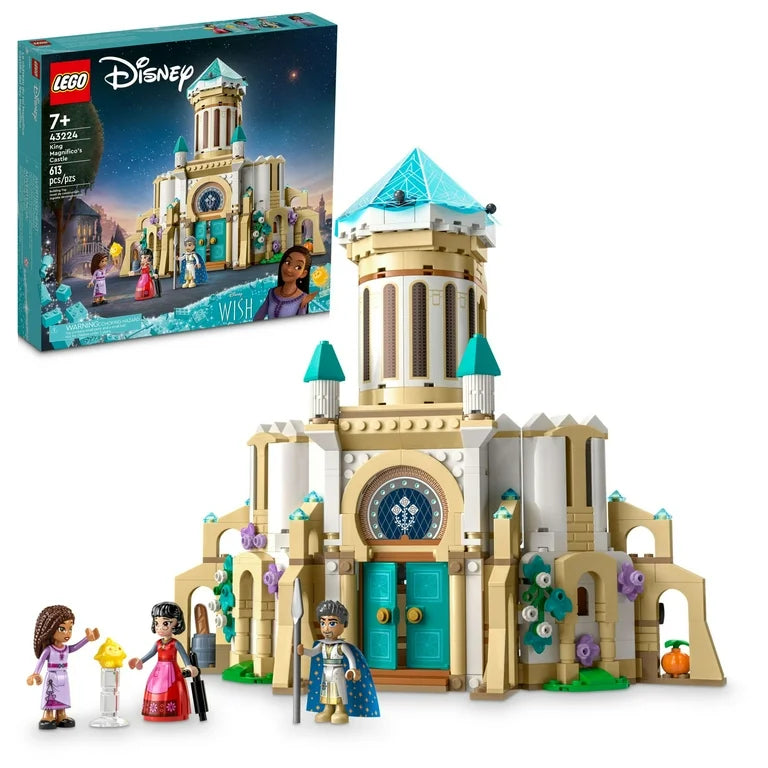 LEGO Disney Wish King Magnifico’s Castle 43224 Building Set, A Collectible Set, 613-Pcs