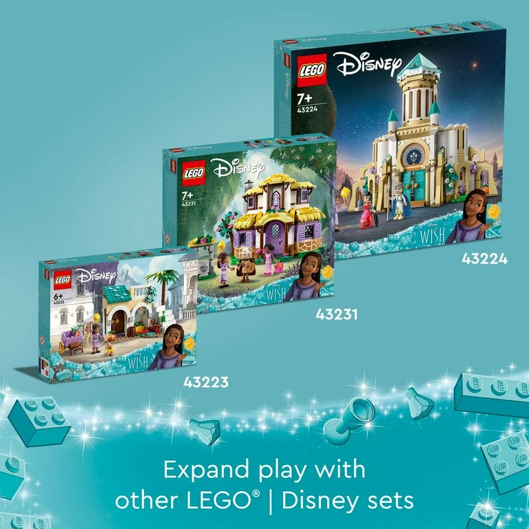 LEGO Disney Wish King Magnifico’s Castle 43224 Building Set, A Collectible Set, 613-Pcs