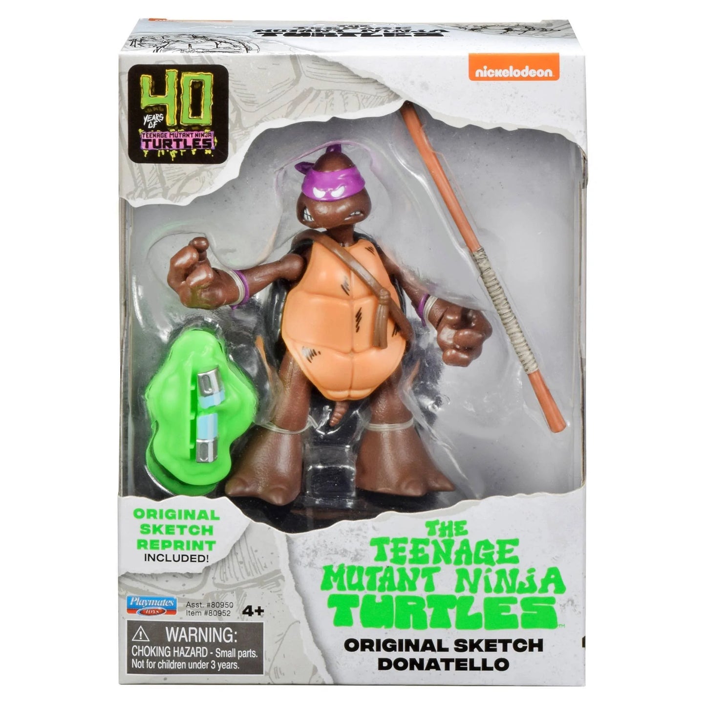 40th Years of Teenage Mutant Ninja Turtles Donatello Original Sketch Action Figure