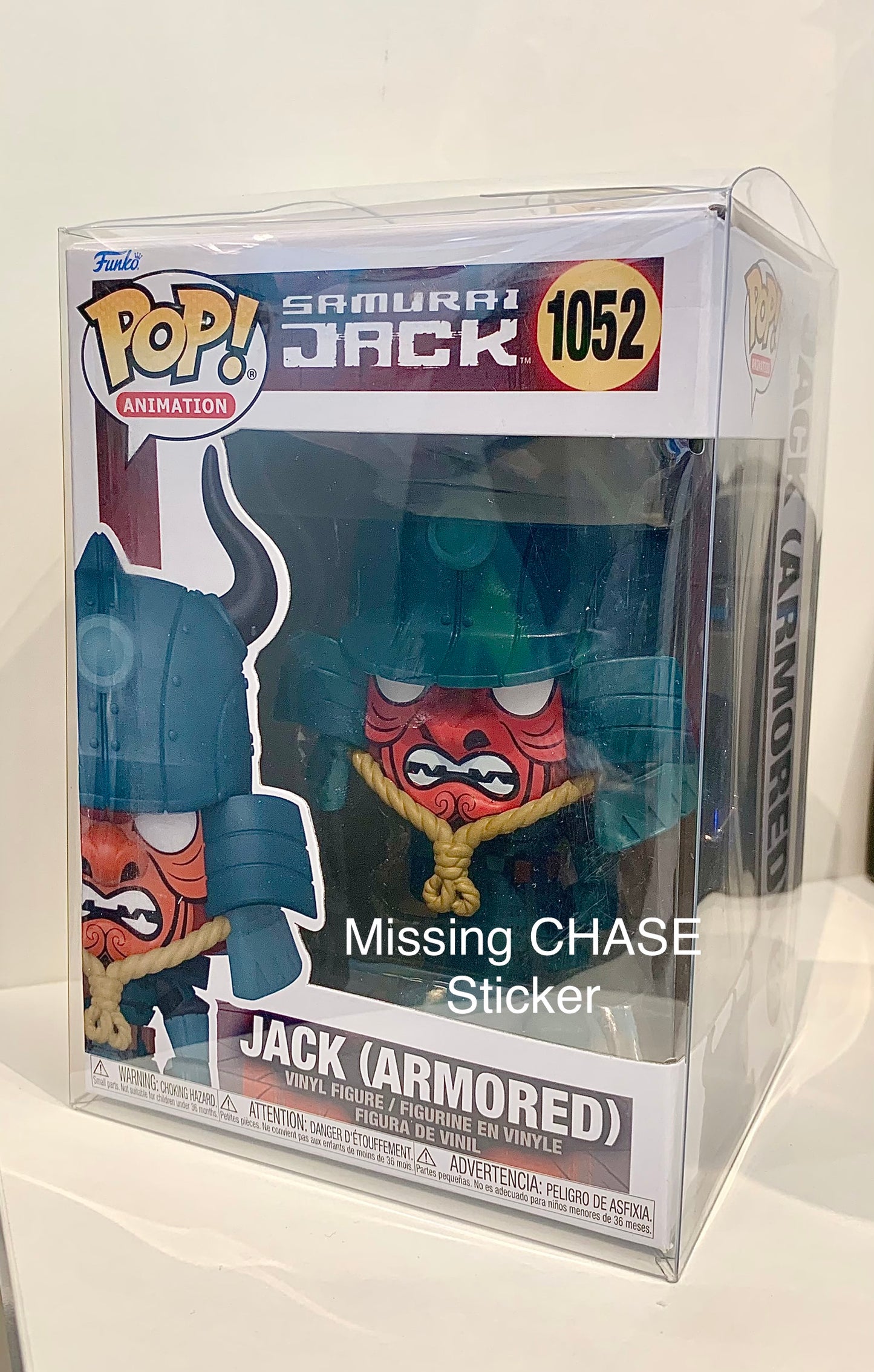 Funko POP! Animation Samurai Jack CHASE Jack (Armored) #1052 (Missing the Chase Sticker)