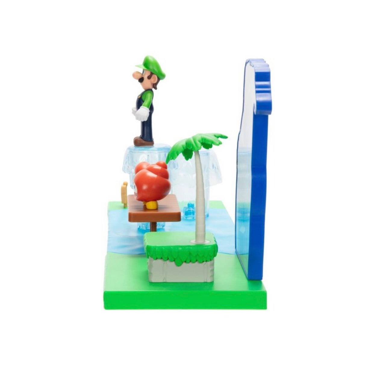 Nintendo Super Mario Sparkling Waters Playset Luigi and Huckit Crab