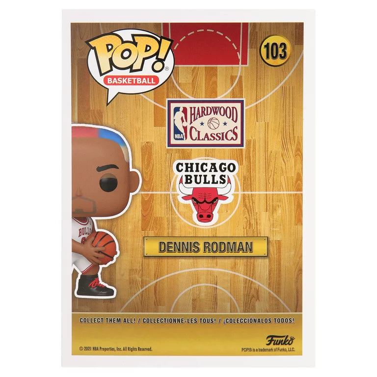 Funko Pop! NBA: Legends - Dennis Rodman (Bulls Home) Vinyl Figure #103