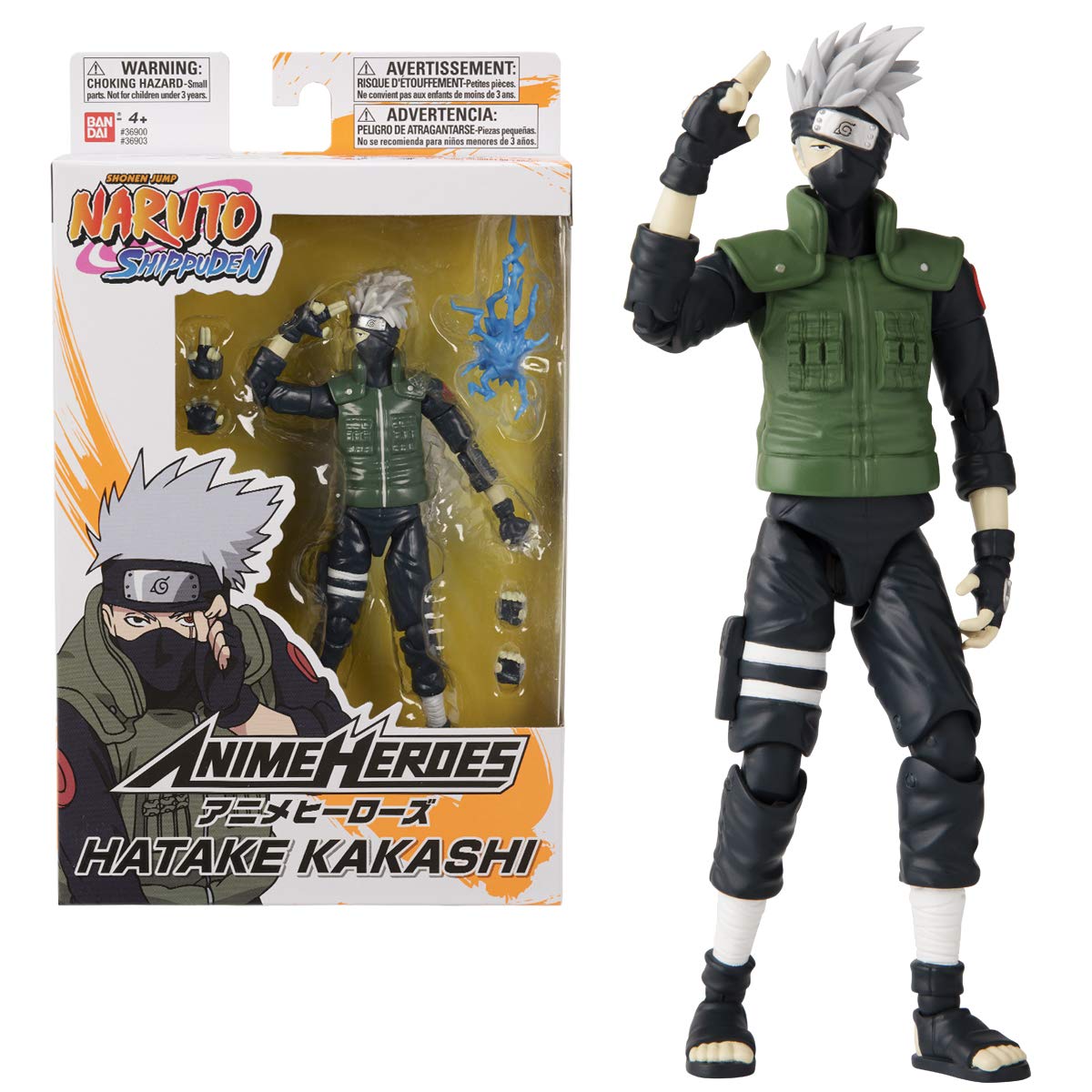 Anime Heroes Naruto Kakashi Hatake Fourth Great Ninja War Action Figure