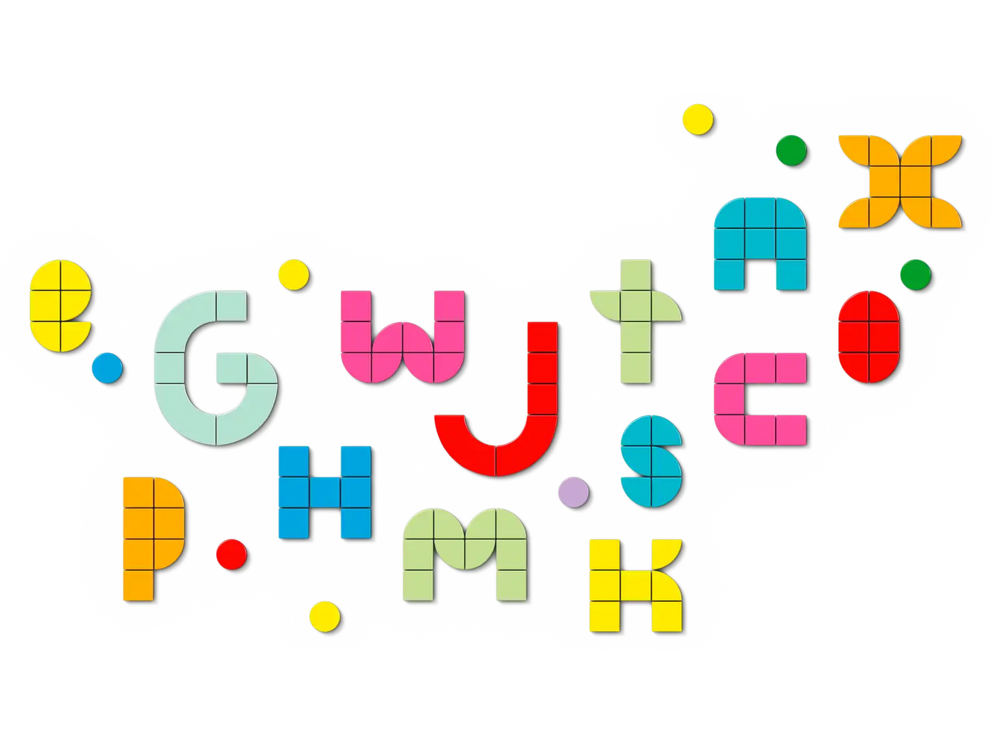 LEGO DOTS Lots of DOTS Lettering DIY Craft Decoration Kit #41950