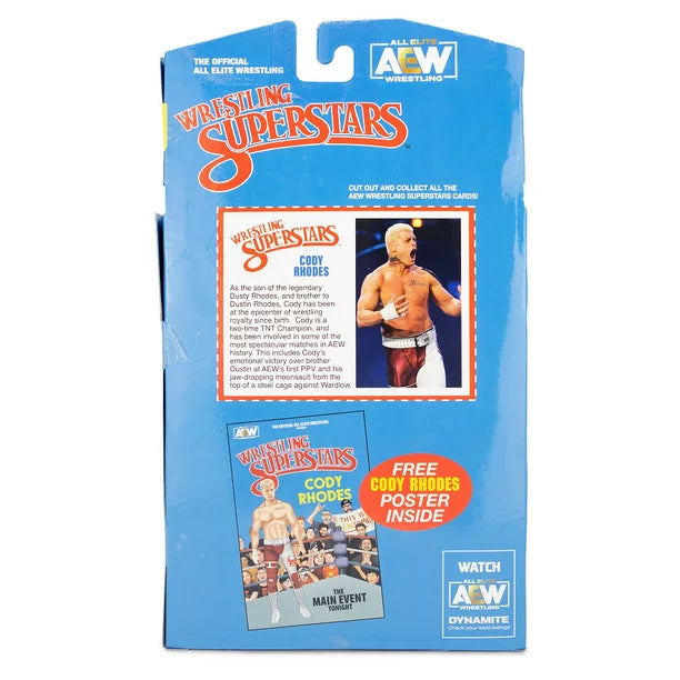 AEW All Lite Wrestling Super Stars Series 1 Cody Rhodes Exclusive Figure (Red Pant)