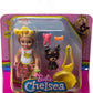 Barbie Chelsea Doll & Accessories, Blonde Small Doll with Removable Skirt, Puppy, Pet Bed & More
