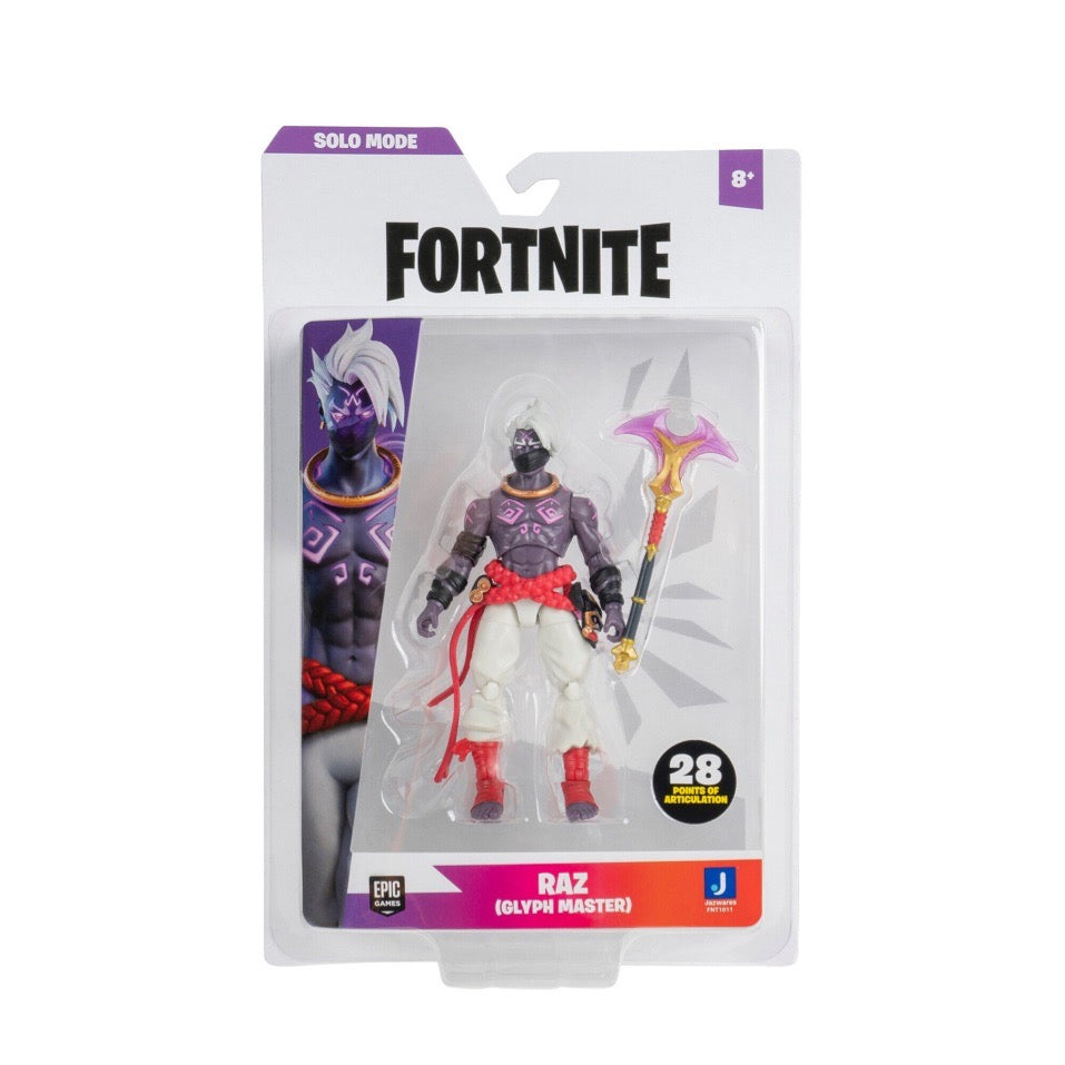 Fortnite Solo Mode Core Raz Glyph Master 4-in Figure