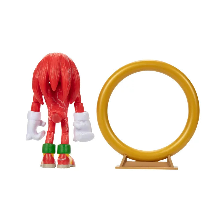 Sonic 2 Movie Knuckles 4” Action Figure with Ring Accessory