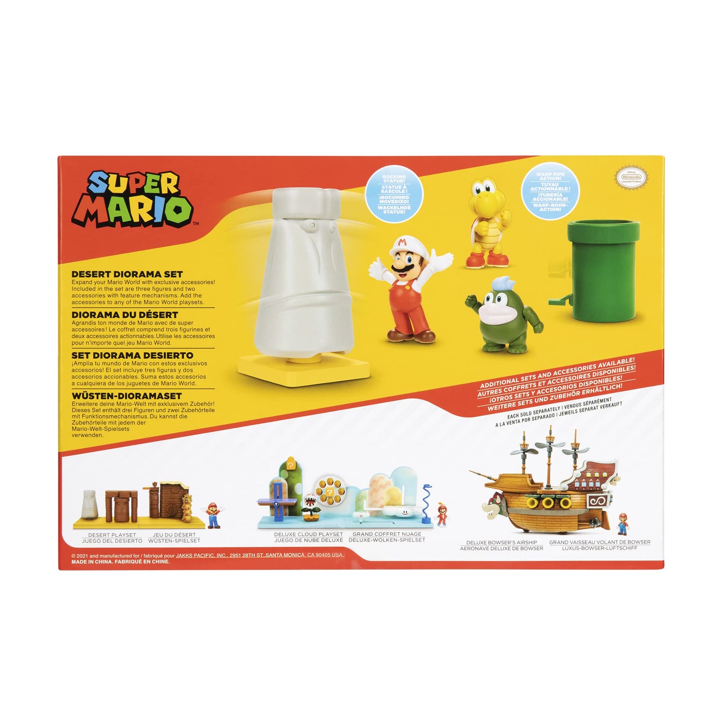 Super Mario World of Nintendo 2-1/2” Desert Plains Diorama Action Figure Set