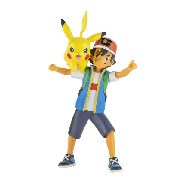 Pokémon Feature 4.5-Inch Battle Figure Ash & Pikachu