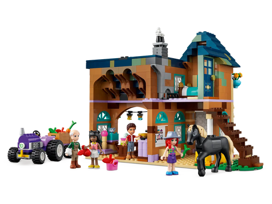 LEGO Friends Organic Farm House Set with Toy Horse, Stable, Tractor and Trailer plus Animal Figures #41721