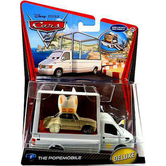 Disney Pixar Cars 2 Deluxe Oversized Popemobile Die-Cast