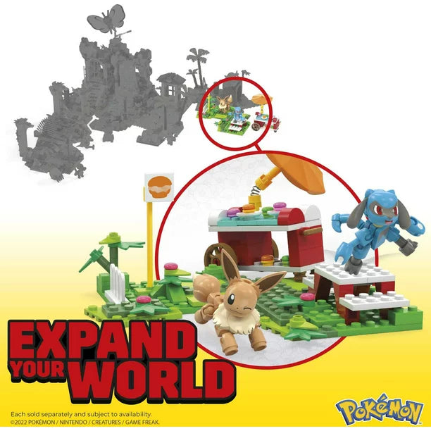 MEGA Pokémon Building Toy Kit Pokemon Picnic with 2 Action Figures (163 Pieces)