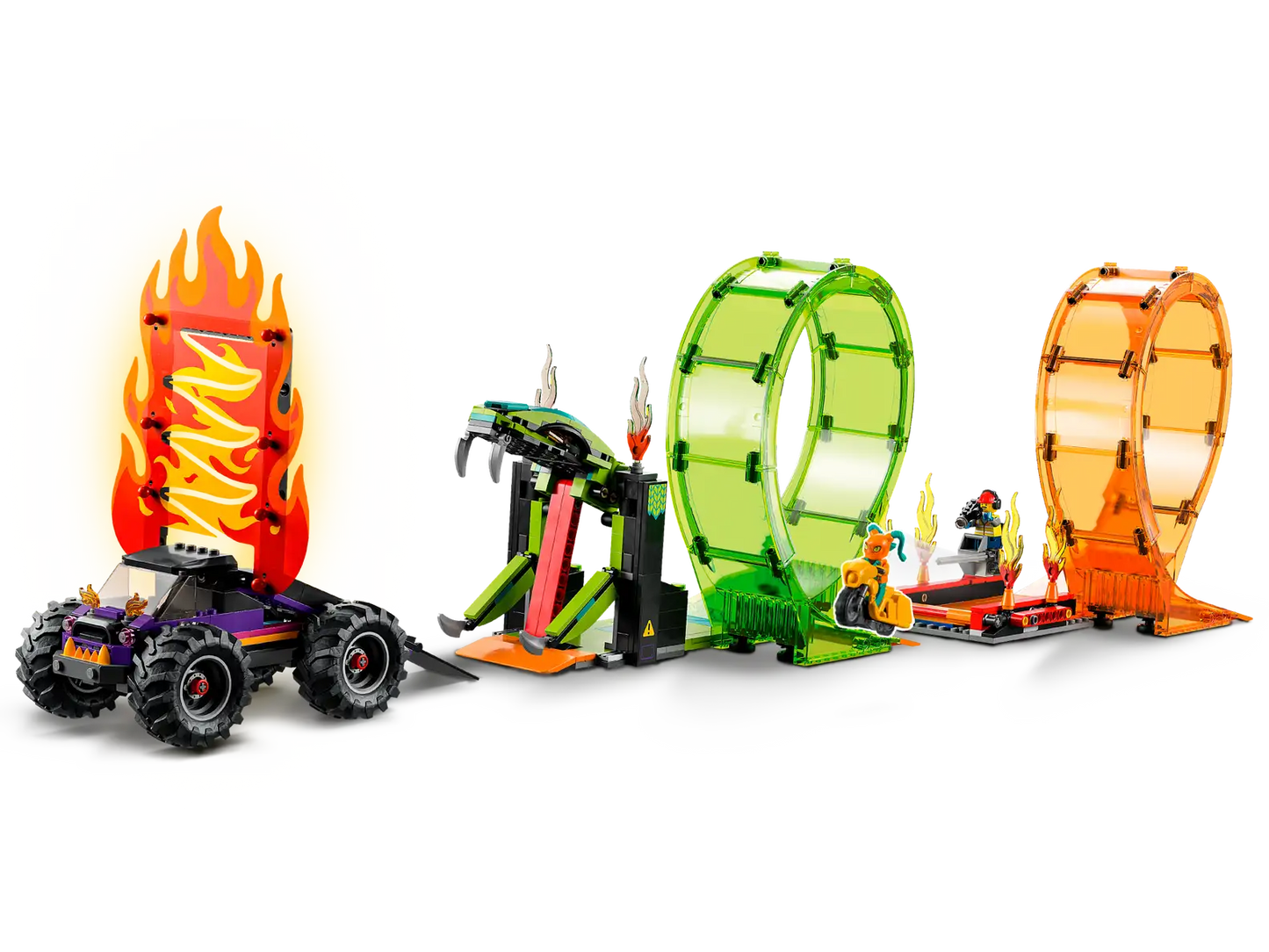LEGO City Stuntz Double Loop Stunt Arena Building Toy Set #60339