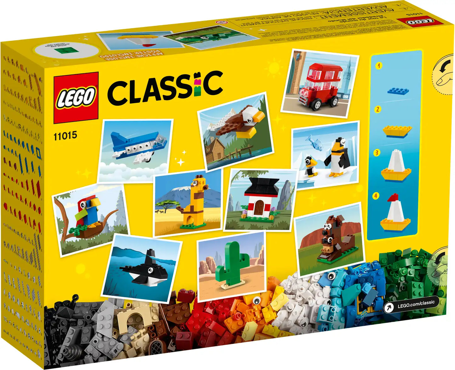 LEGO Classic Around The World Building Toy Poster Included #11015