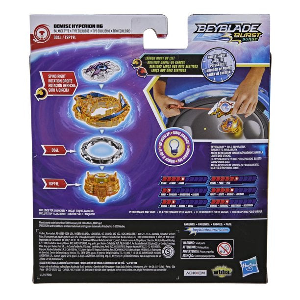 Beyblade Burst Surge Speedstorm Rip Fire Force Set Light-up Battling Tops with Launcher