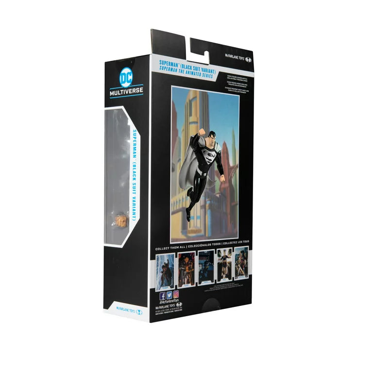 DC Multiverse Animated Superman Black Suit 7" Action Figure
