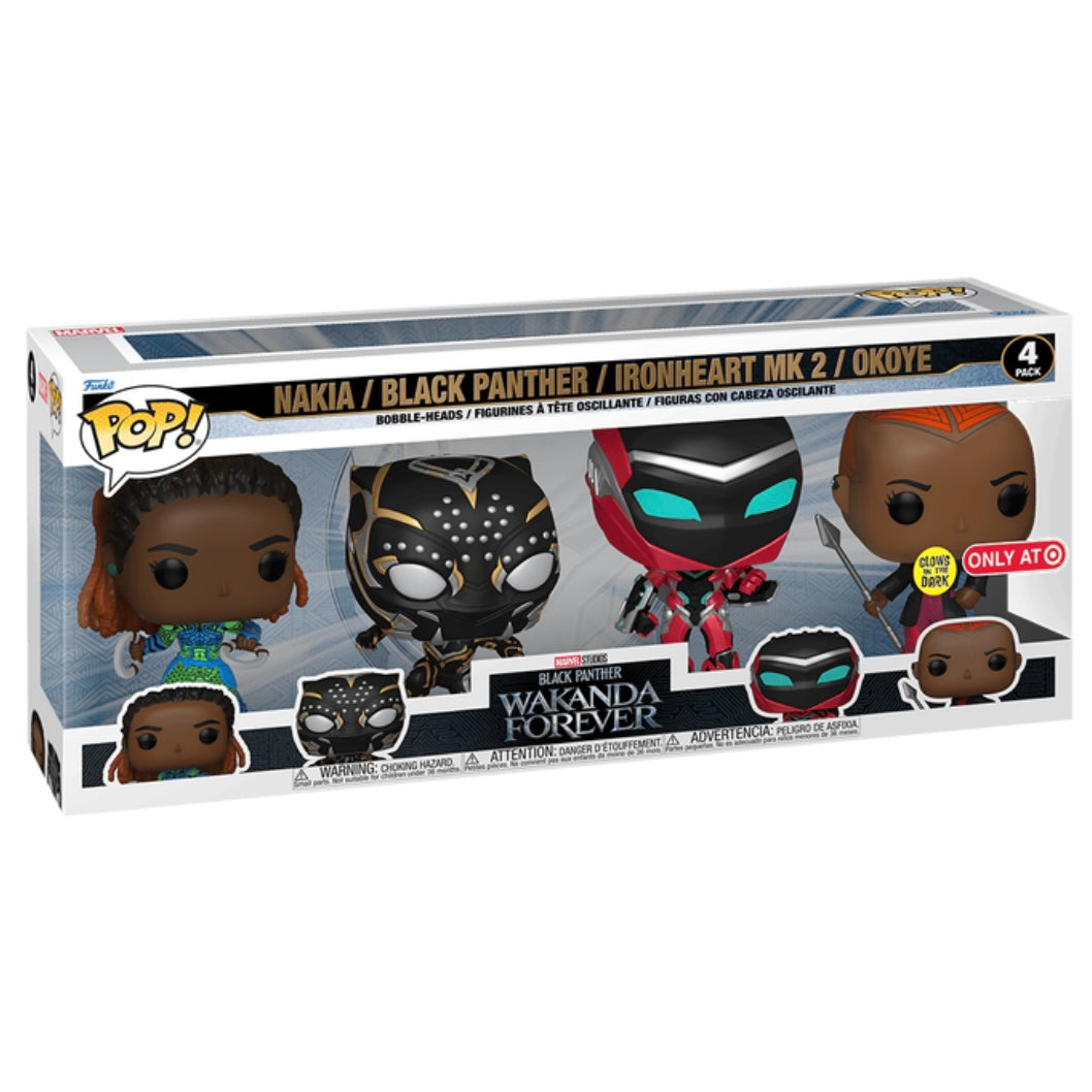 Funko POP! Marvel (Target Exclusive) Black Panther: Wakanda Forever - 4pk Vinyl Figure