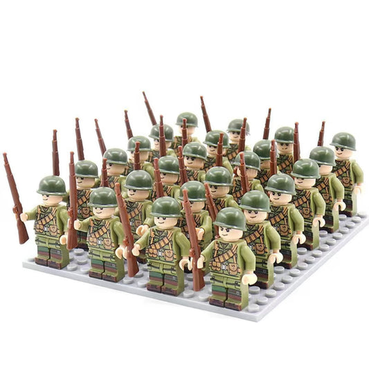 Lego American Soldier Mini Figure